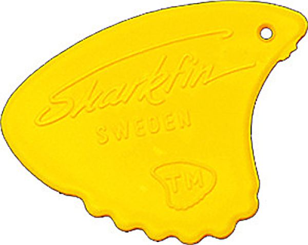 Plektrum Sharkfin gelb medium, mit Profil
