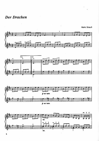 Strauß, Marlo: Musikalisches Bilderbuch - Musical picture book, pieces for 2 mandolins, sheet music sample