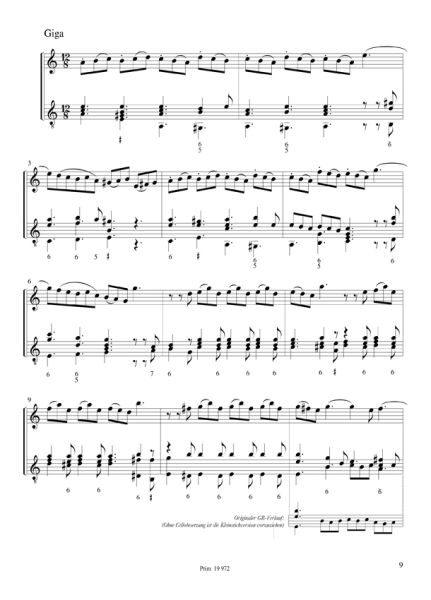 Telemann, Georg Philipp: Sonata a-minor for Violin (Mandolin, Flute) and Guitar, sheet music sample