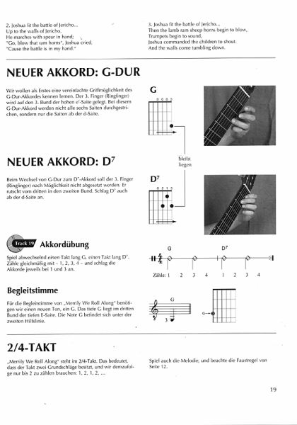 Tönnes, Rolf: Gitarre spielen - mein schönstes Hobby Band 1, Gitarrenschule Beispiel