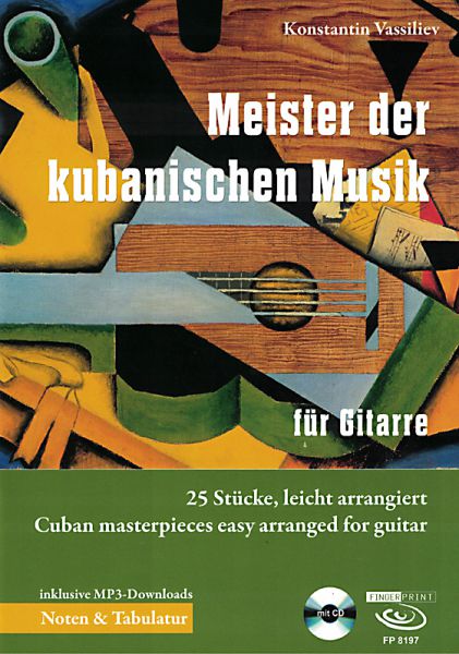 Vassiliev, Konstantin: Masters of Cuban Music, sheet music for guitar solo, with CD