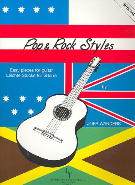 Wanders, Joep: Pop & Rock Styles, easy pieces for guitar solo, sheet music