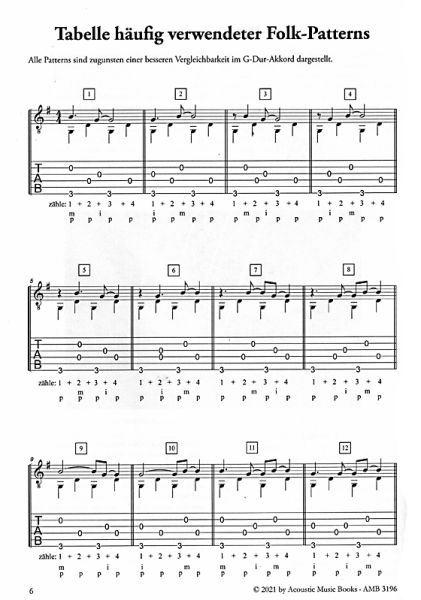 Westermeier, Hans: Pick it up!, 20 Fingerpicking solo pieces, guitar solo sheet music, with QR-Codes, sample