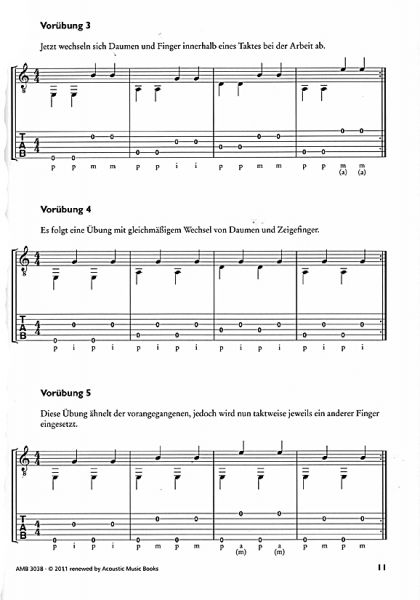 Westermeier, Hans: Picking Basics Vol. 1, Fingerstyle Guitar Method sample