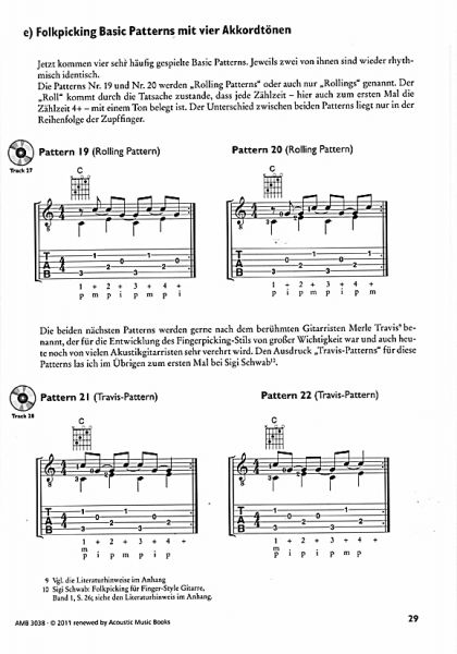 Westermeier, Hans: Picking Basics Band 1, Fingerstyle Gitarrenschule Noten Beispiel