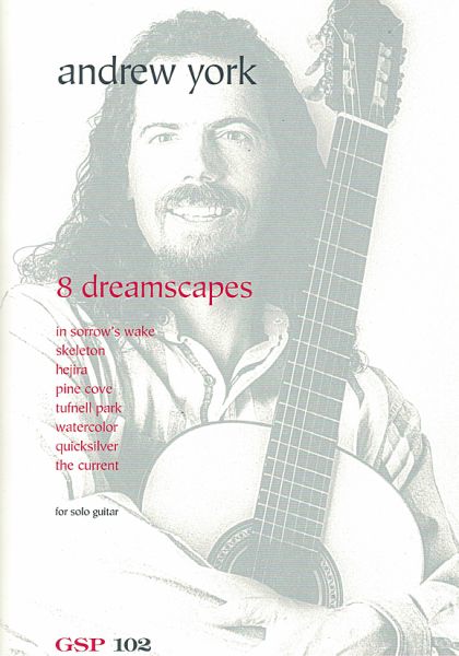 York, Andrew: 8 Dreamscapes für Gitarre solo, Noten