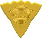 Pick Herdim yellow, 3 sizes on one pick